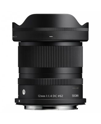 12mm f/1.4 DC Contemporary Lens for Canon RF, Bundle with 62mm Filter Kit, PC Software Kit, Cap Keeper and Cleaning Kit
