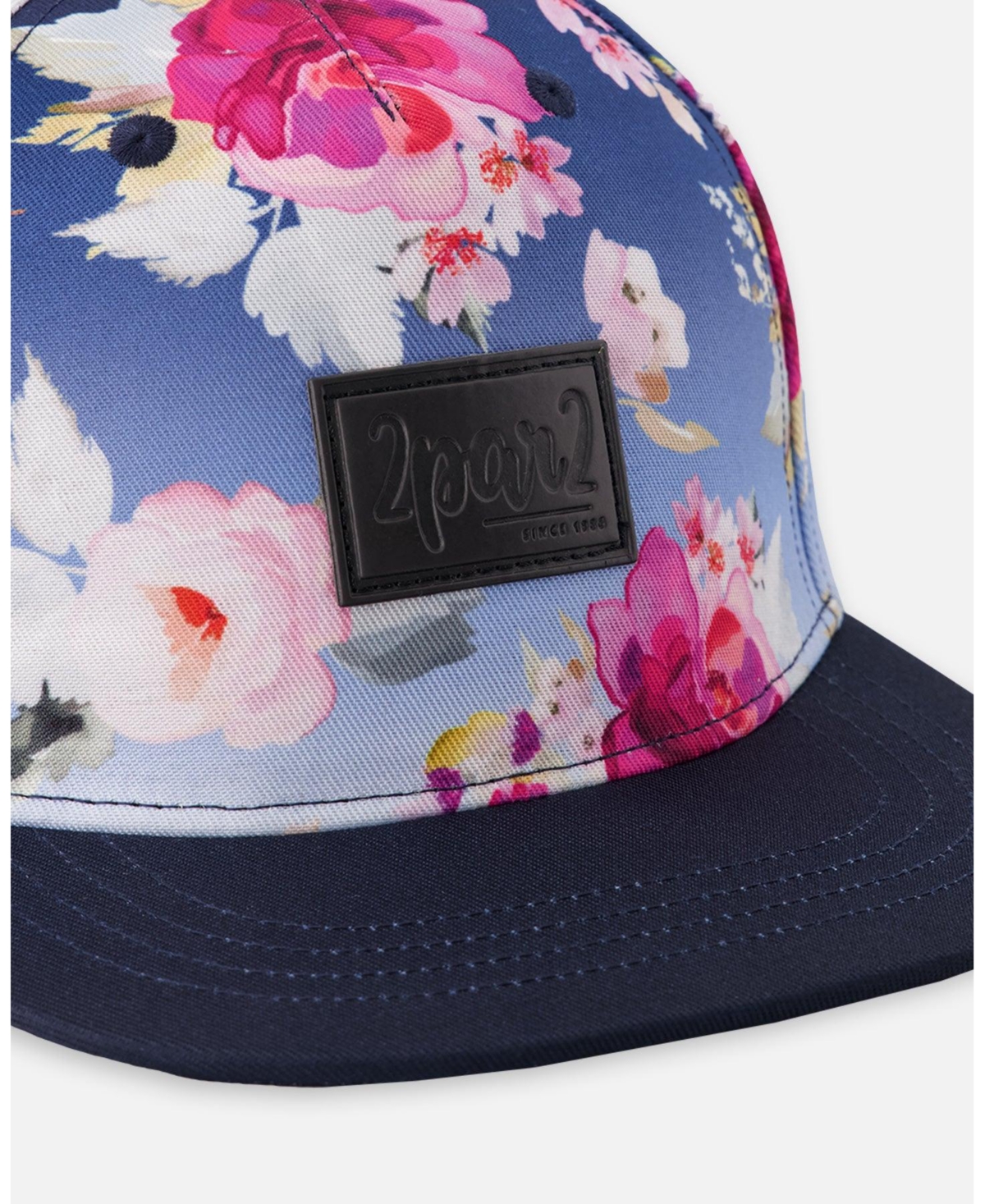 Deux par Deux Baby Girls Rose Print Cap