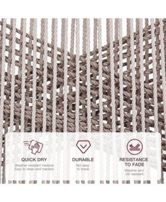 Outdoor Bar Stools Leaf Bohemia Wicker Rattan High Top Patio Chairs Back & Footrest