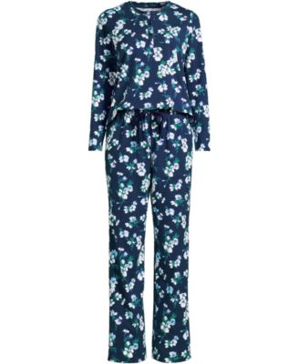 Women's Knit 2 Piece Pajama Set - Long Sleeve Top and Pants