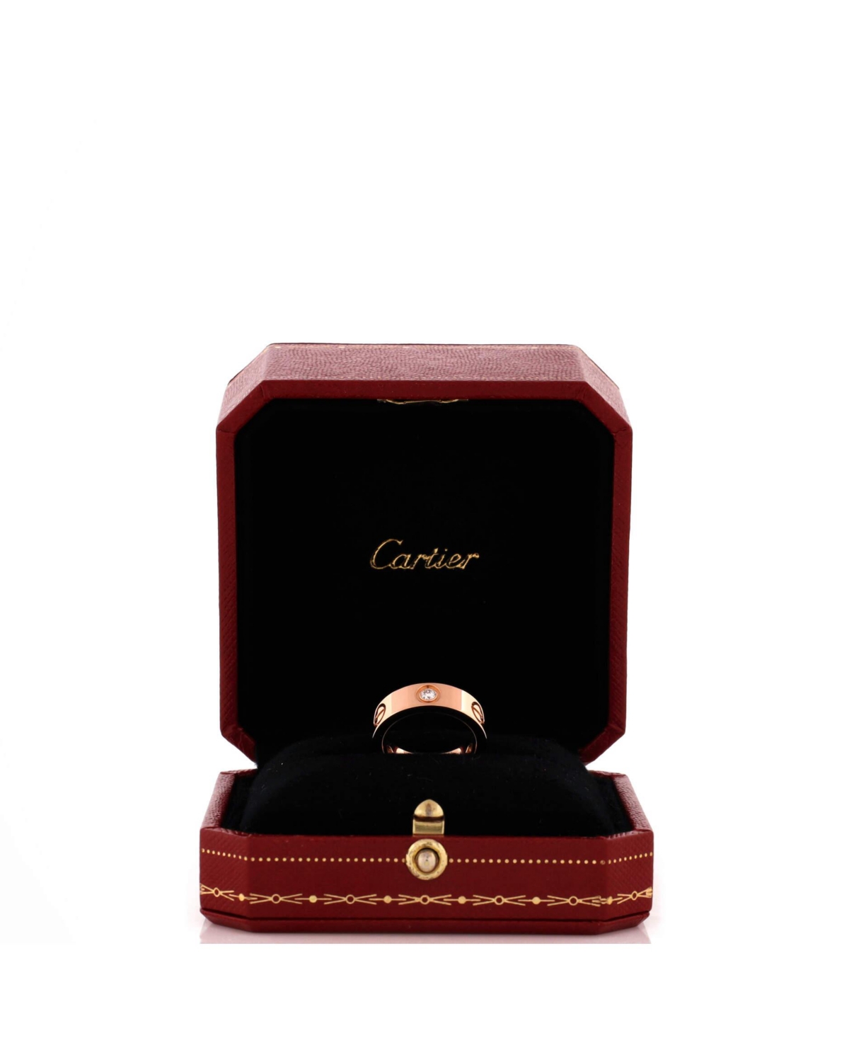Pre-Owned Cartier Love 3 Diamonds Band Ring