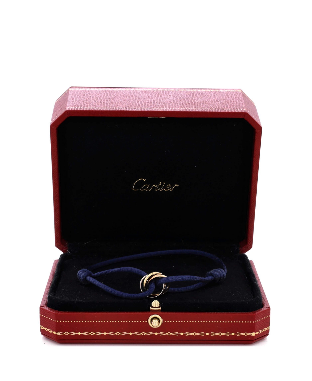 Pre-Owned Cartier Trinity On Cord Bracelet