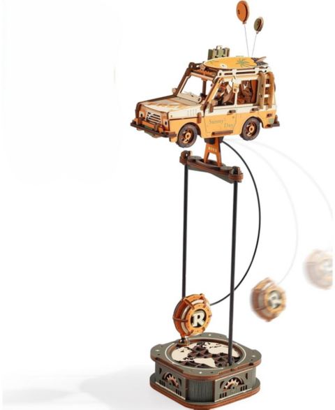Детские конструкторы Robotime Road Tripper 3D Wooden Pendulum 228-Piece Puzzle, Ages 14+