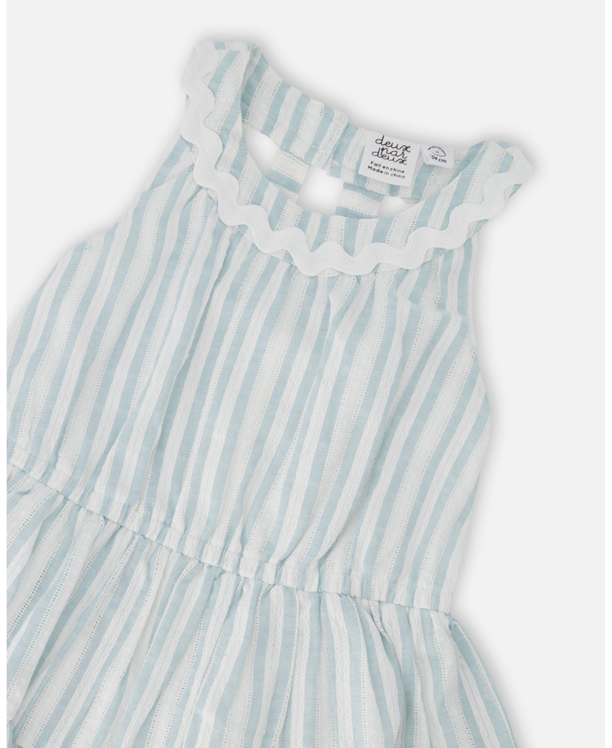 Deux par Big Girls Multi-Tiered Dress Stripes