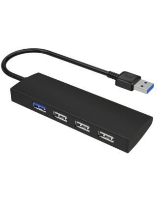 4-Port USB 3.0 Hub - with 5Gbps High-Speed Data Transfer,USB Splitter, Portable USB Extender for Laptop, PC, MacBook
