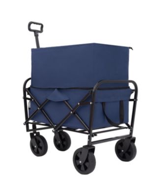 Extendable Collapsible Storage Wagon Utility Carts w/ 225LBS Capacity, 360° Wheels