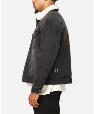 Men's Sherpa Boxy Denim Jacket