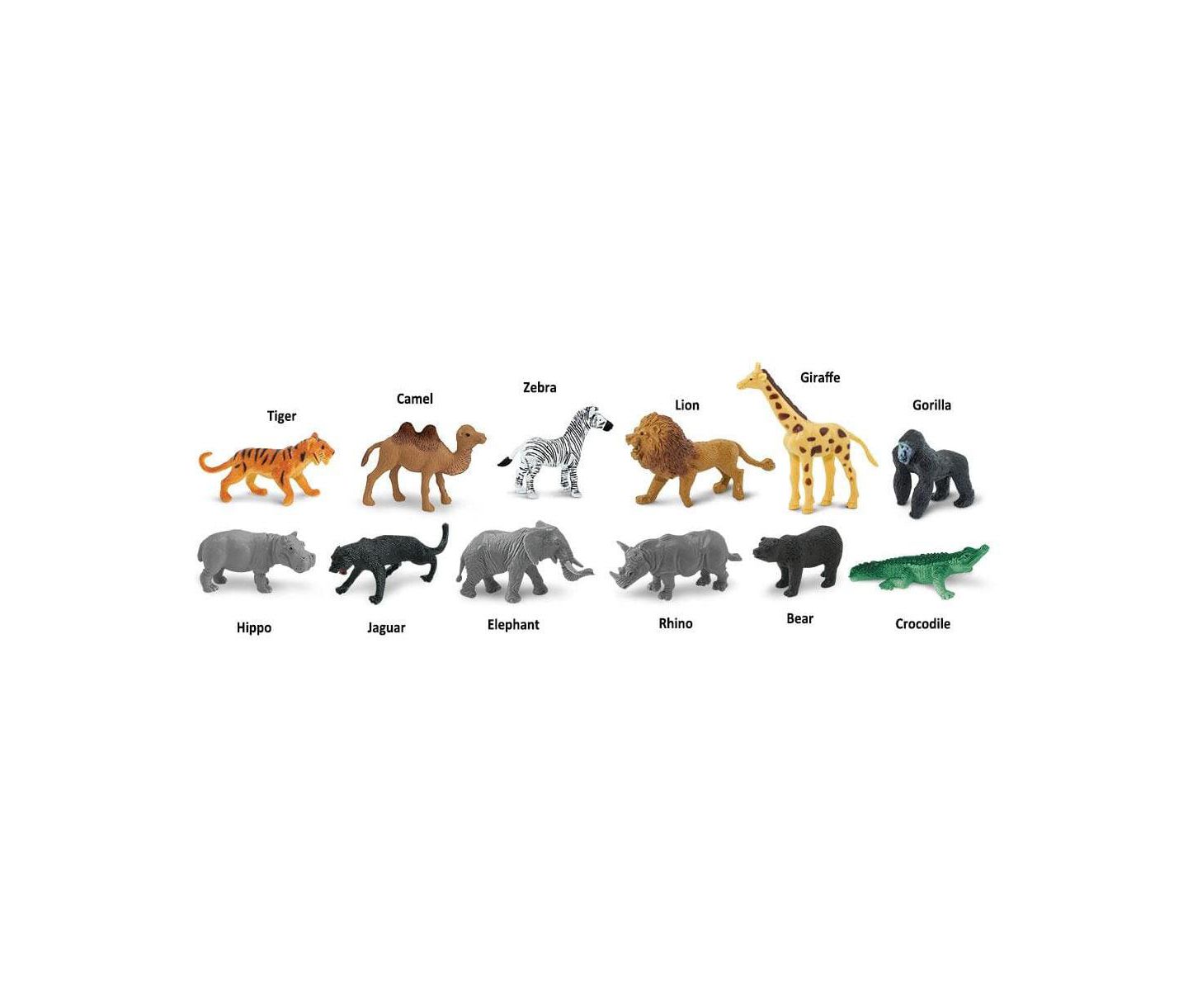 Детские фигурки Safari Ltd. Wild Toob Hand-Painted 12-Piece Figurine Set, Ages 3+ — фото 3