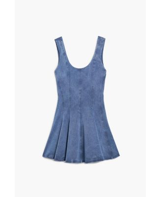 Women's Skater dress denim effect