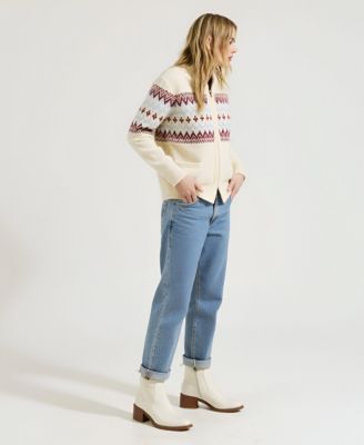 Women's Fair Isle Zip-Front Cardigan