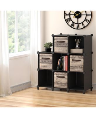 10-Cube Storage Organizer Cubby Shelf for Closet, Toys, Books, and More Space-Saving Bookshelf for Bedroom, Living Room, or Office