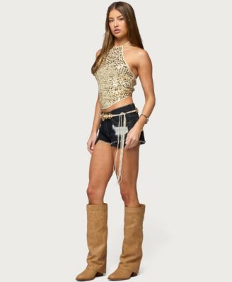Women's Ilaria Sequin Halter Top