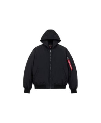 Men's Ma-1 Hooded Oxford Flight Jacket