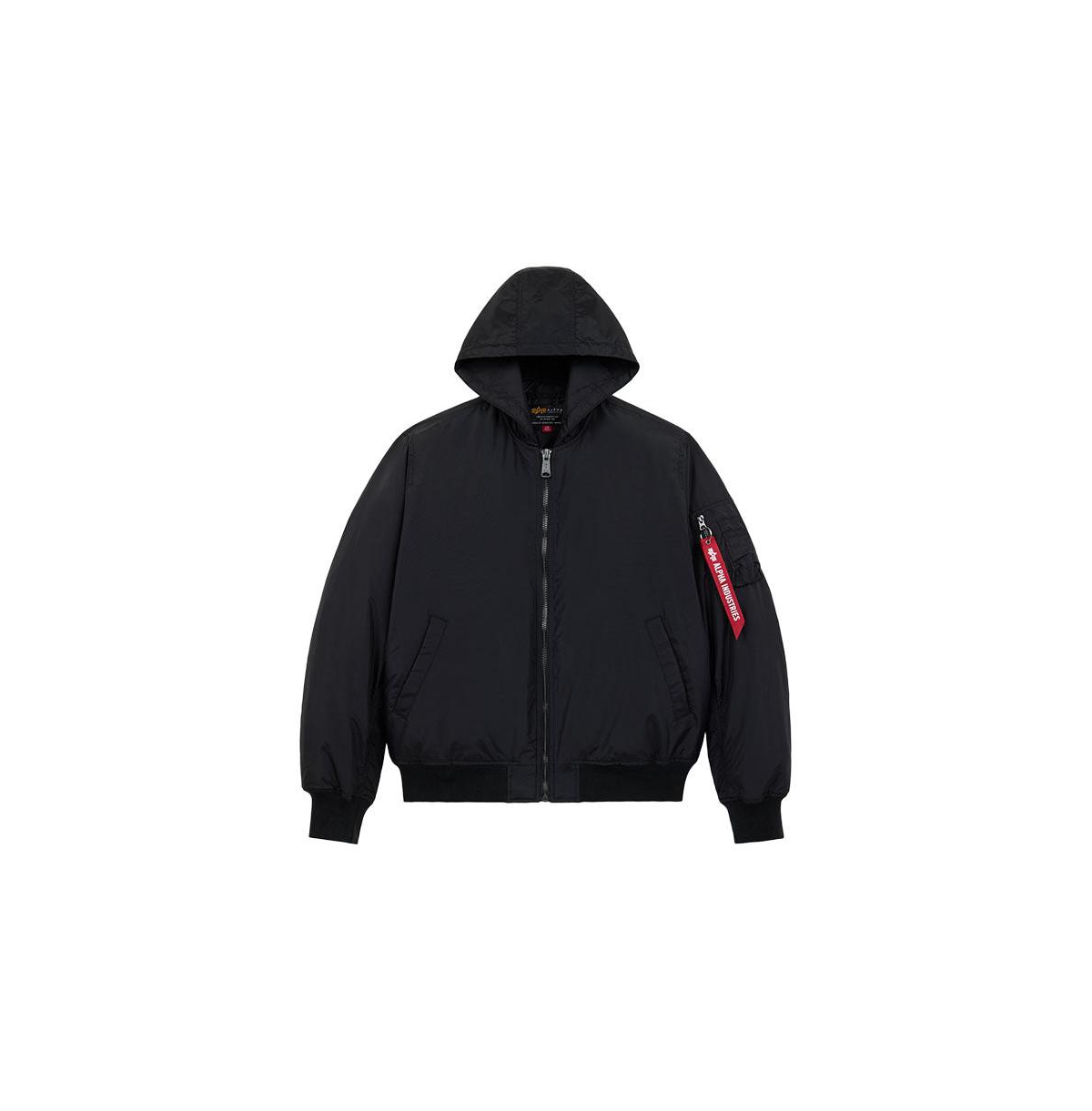 Alpha Industries Men's Ma-1 Hooded Oxford Flight Jacket