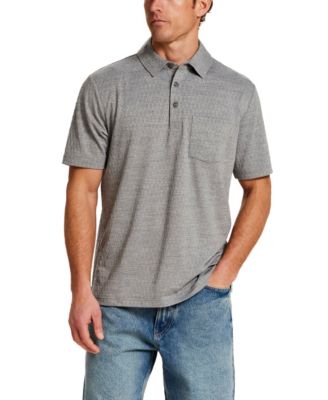 Men's Diamond Textured Polo Shirt