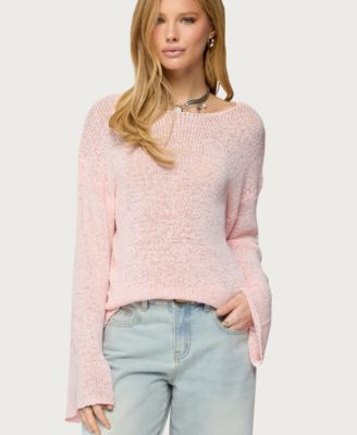Women's Drop Shoulder Light Knit Sweater