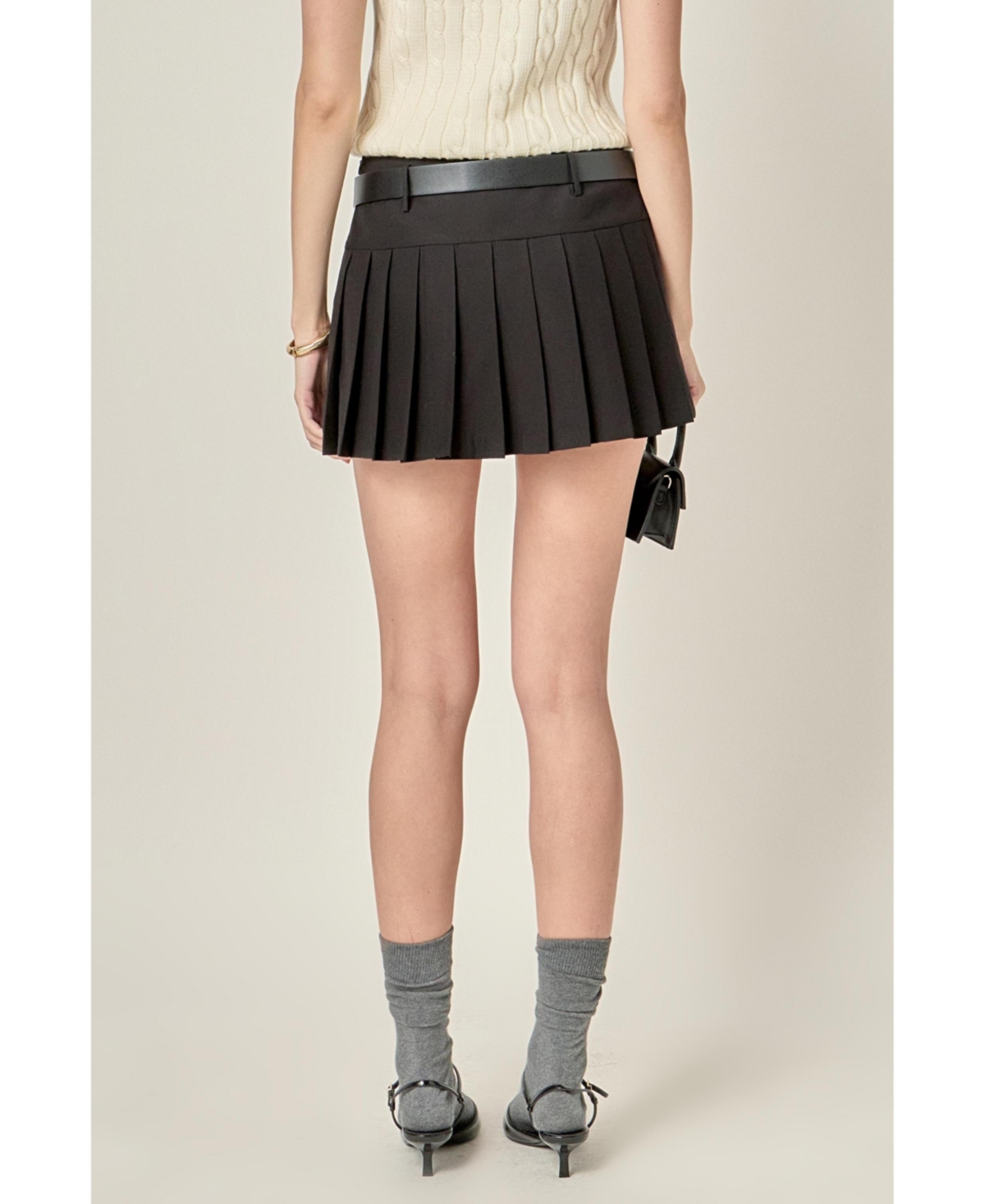 English Factory Women's Pleated Skort