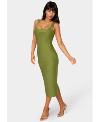 Womens Bandage Midi Tank Dress