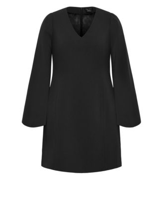 Plus Size Amaya Cape Sleeve Mini Dress