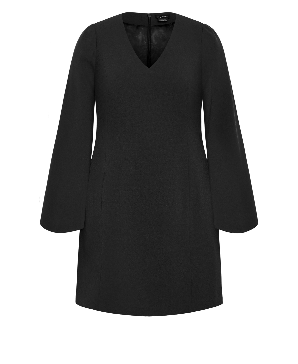 City Chic Plus Amaya Cape Sleeve Mini Dress