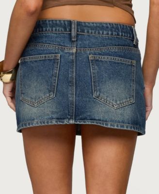 Women's Libbey Studded Denim Mini Skirt