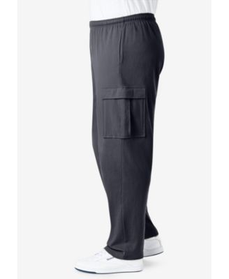 Big & Tall Lightweight Jersey Cargo Sweatpants