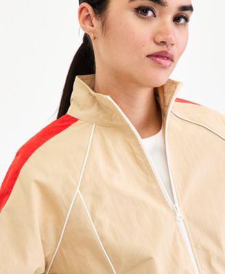 Women's Mock-Neck Windbreaker Jacket