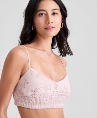Women's V-Neck Spaghetti-Strap Lace Bralette