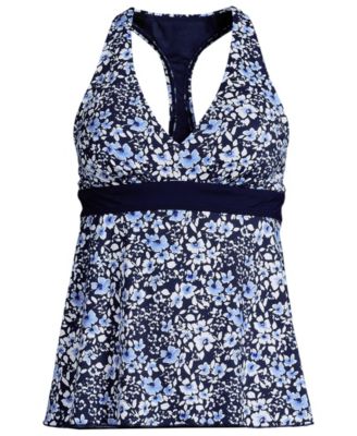 Women's V-Neck Racerback Flutter Tankini