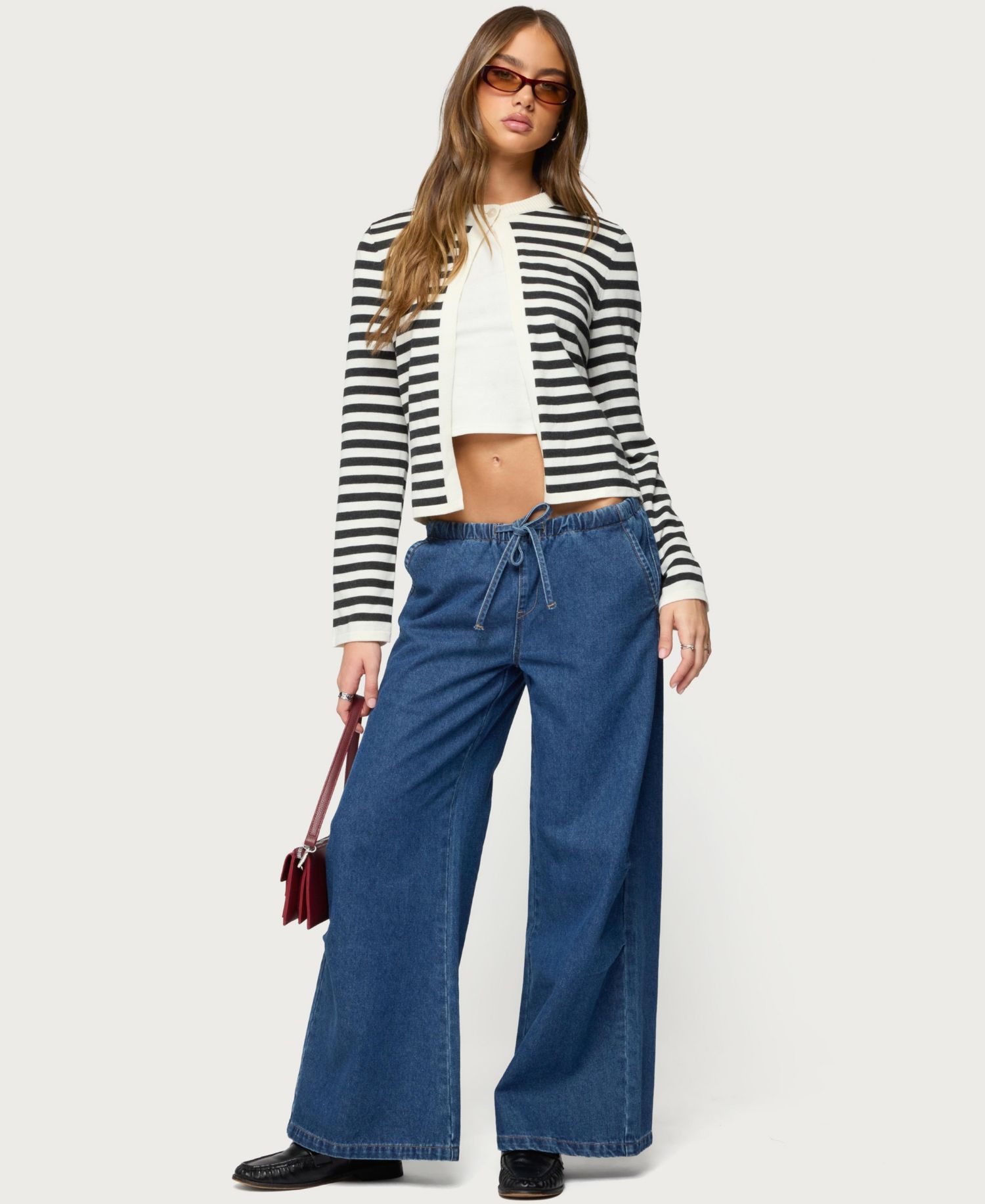 Women's Jenie Split Front Knit Cardigan Sweater
