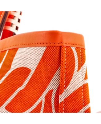 25 Sac Steeple Tote Printed Toile with Leather