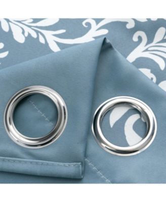 100% Polyester 190 GSM Cressida Reversible Blackout Grommet Curtain Panel.