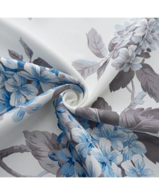 100% Polyester 200 GSM Hydrangea Printed Blackout Grommet Curtain Panel 54" x 84"