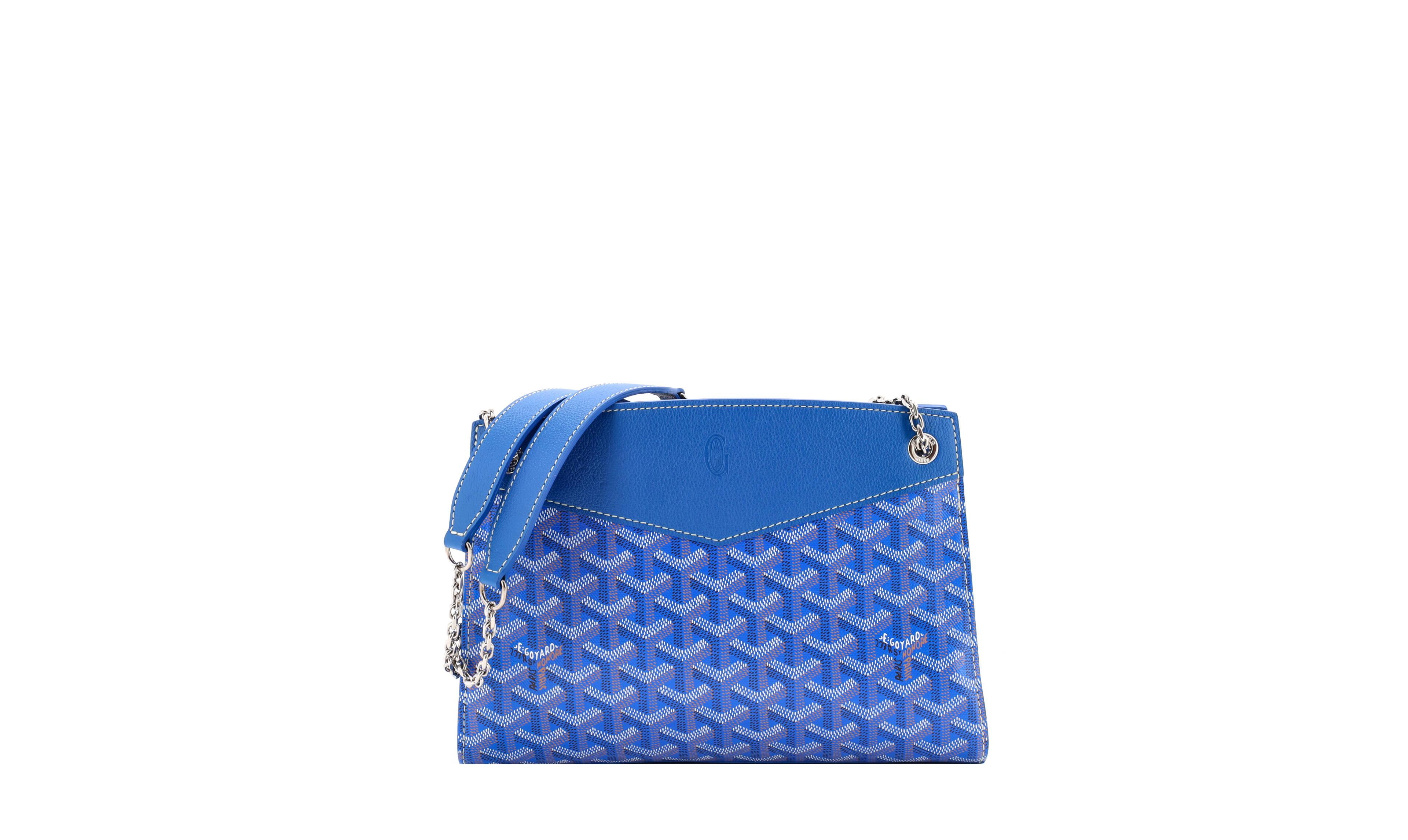 Pre-Owned Goyard Pm Structured Rouette Chain Shoulder Bag Coated Canvas