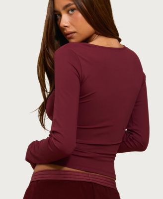 Women's Hayden Square Neck Long Sleeve Top