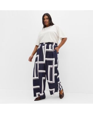 Women's Hallie Print Wide Leg Pant