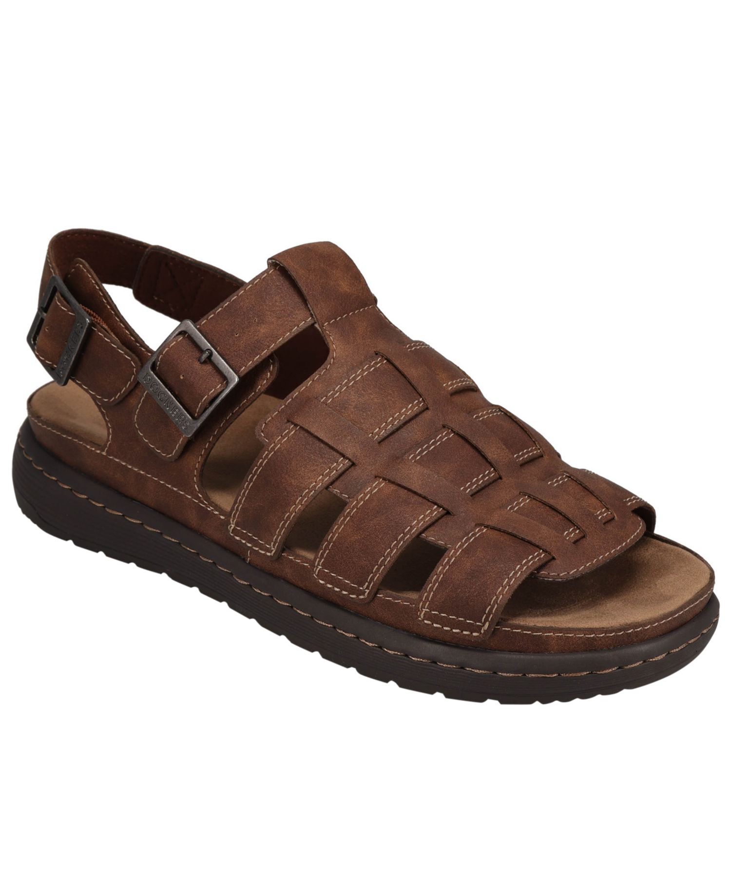Men's Sorrento Tumbled Sling Back Buckled Sandals