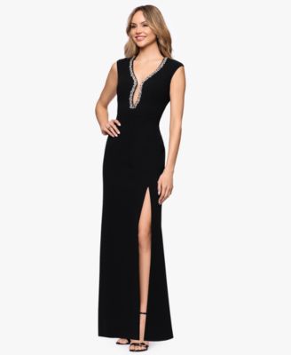 Women's Keyhole Neck Ball Gown