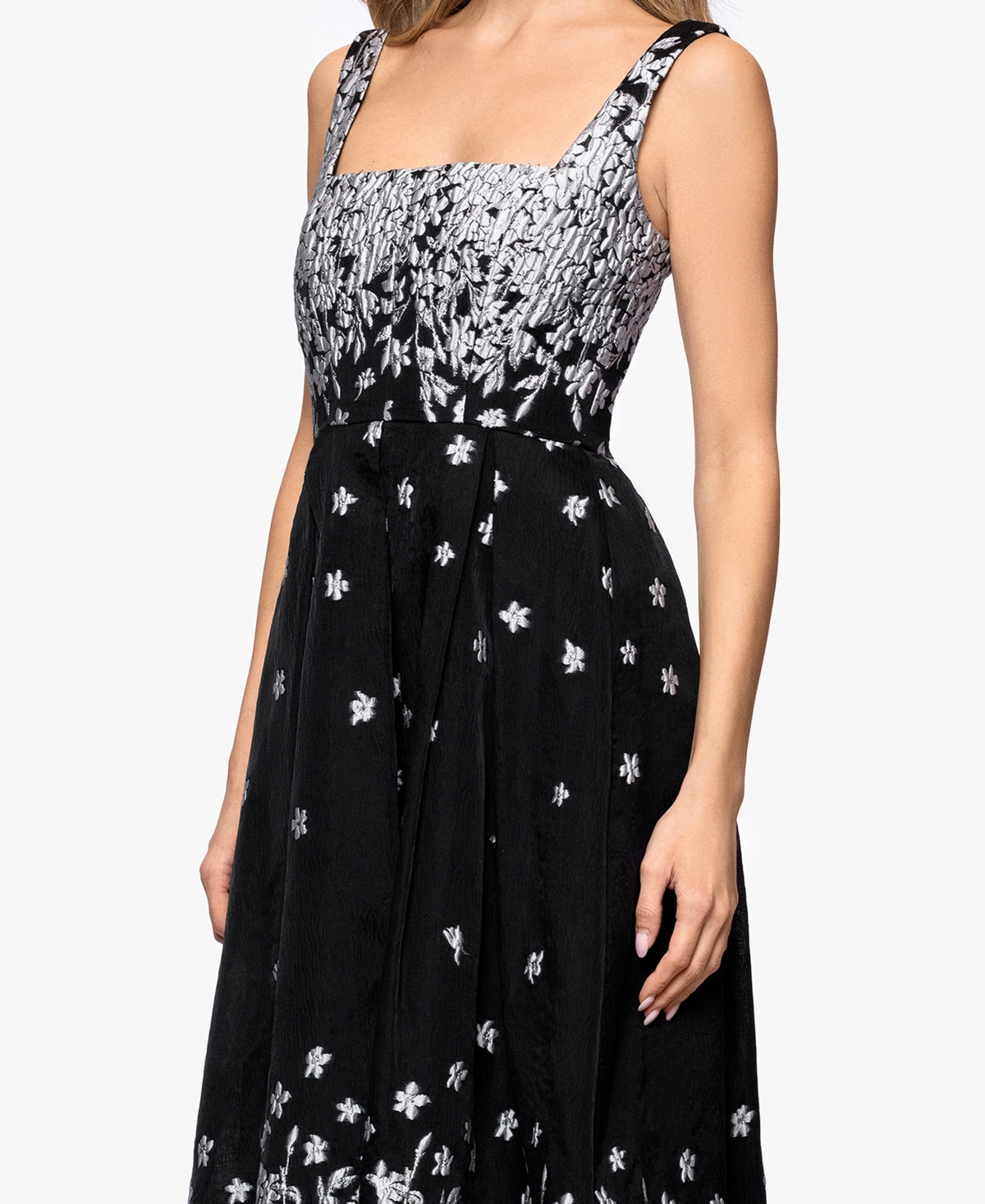 Betsy & Adam Women's Square Neck Dress