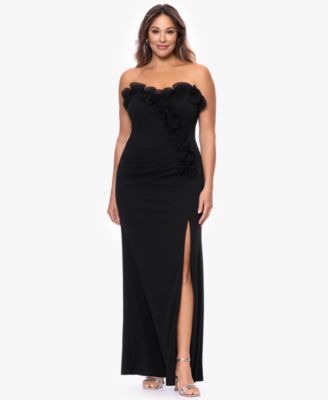 Plus Size Strapless Sweetheart Ball Gown