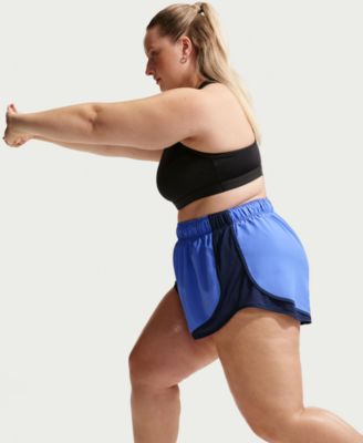 Plus Size Tempo Dri-FIT Mid-Rise Brief-Lined Running Shorts