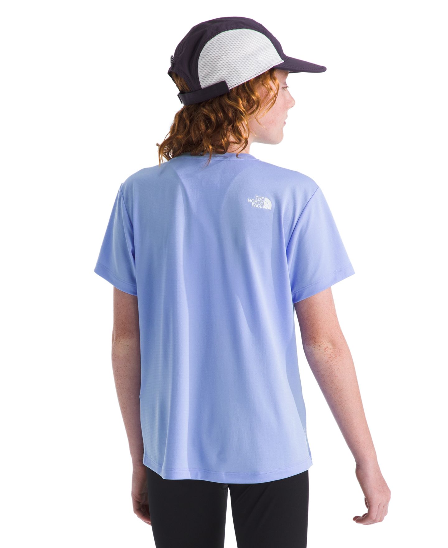 Футболка The North Face Flex Short-Sleeve Graphic Print T-Shirt для девочек, цвет: Барвинковый сияющий — фото 4