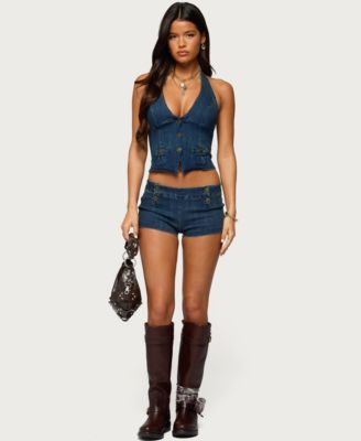 Women's Sashe Stretchy Denim Shorts