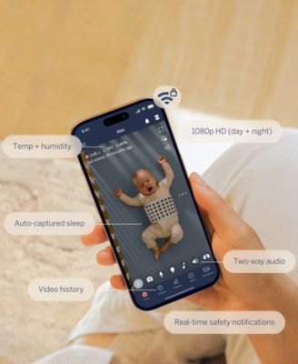 Pro Smart Baby Monitor and Wall Mount