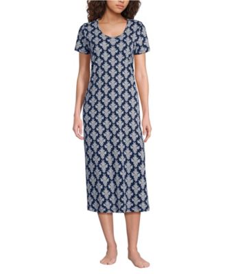 Women's Cotton Short Sleeve Midcalf Nightgown