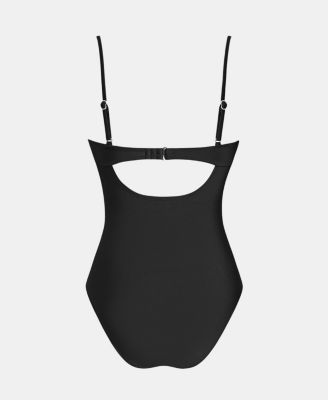 Women's Underwire Cups Adjustable Straps One-Piece Swimsuit