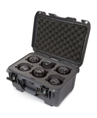 Medium Series 918 Lightweight NK-7 Resin Waterproof Protective Case with Foam Insert for 6 Camera Lens