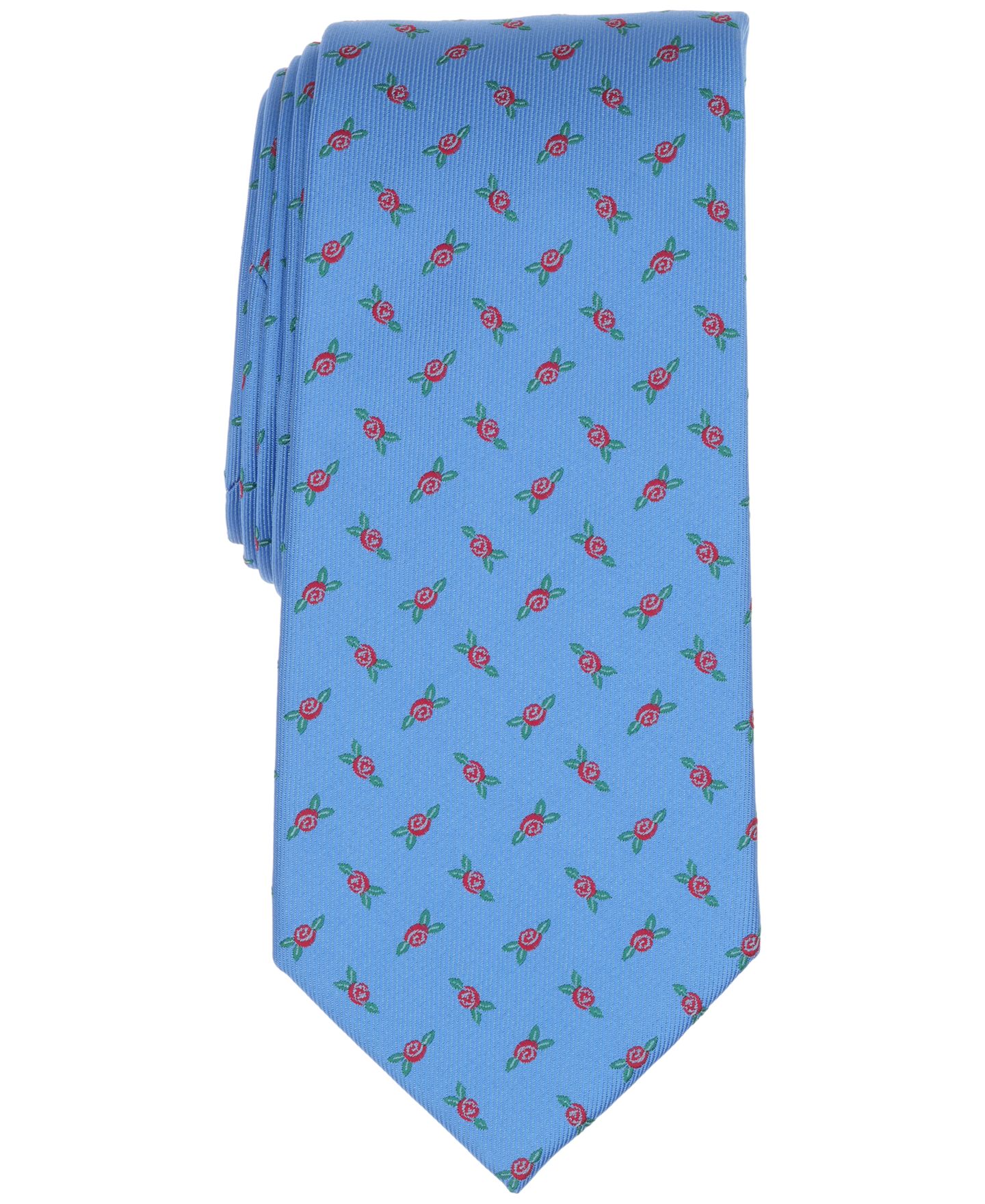 Мужской галстук Club Room Classic Floral Tie, цвет: Светлый синий — фото 1