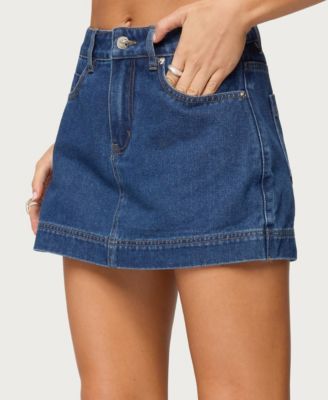 Women's Felica High Rise Denim Mini Skort