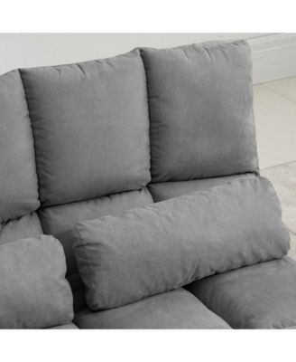  2-In-1 Convertible Floor Sofa Chair